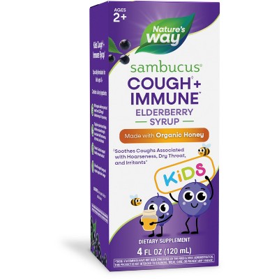 Nature's Way Kids Sambucus HoneyBerry Cough Syrup with Elderberry - 4 fl oz