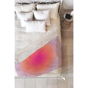 Daily Regina Designs Vintage Colorful Gradient 60" x 50" Fleece Throw Blanket - Deny Designs - 1 of 2