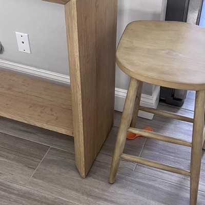 Haddonfield All Wood Backless Counter Height Barstool Black - Thresholdâ¢ Designed With Studio 