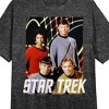 Star Trek Main Cast Photo Art Women's Black Heather Crew Neck Short Sleeve Night Shirt - 2 of 2
