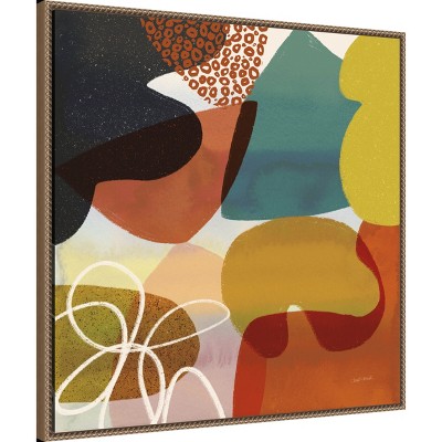 Cheryl Warrick Abstract Colorful Shapes Canvas Art, 30x30