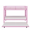 VECELO Metal Bunk Bed Over Twin, Industrial Bunkbeds with Ladder and Full-Length Guardrail - 2 of 4