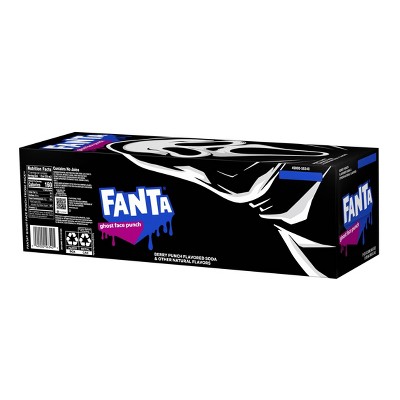 Fanta Ghost Face Dark Berry Punch Soda - 12pk/12 fl oz Cans