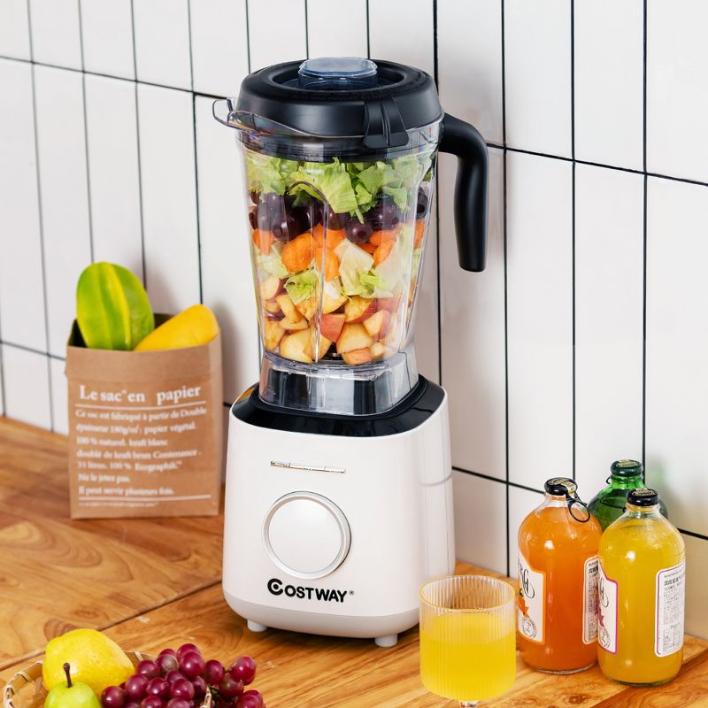 Costway 1500W Countertop Smoothies Blender 10 Speed w/ 6 Pre-Setting Programs, 4 of 11