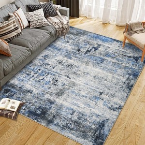 Area Rugs Washable Large Modern Abstract Living Room Rug Soft Anti-Skid Carpet Indoor Non-Shedding Carpets for Bedroom Dining Farmhouse Nursery Office - 1 of 4