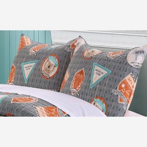 Camp Out Reversible Sham Standard 20" x 26" Multicolor by Greenland Home Fashion - 1 of 3