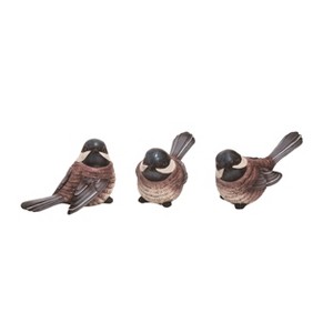 Transpac Large Resin Tonal Bird Set of 3 Spring Home Decorations - 1 of 1