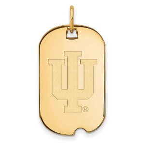 Black Bow Jewelry 14k Yellow Gold Indiana Hoosiers NCAA Pendant - 1 of 3