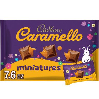 Cadbury Caramello Milk Chocolate Caramel Easter Candy Miniatures - 7.6oz