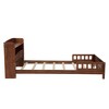 KIGFTSOD Wood Twin Size Platform Bed with Built-in LED Light, Multi-functional Headboard, Guardrail and 2 Drawers - 4 of 4