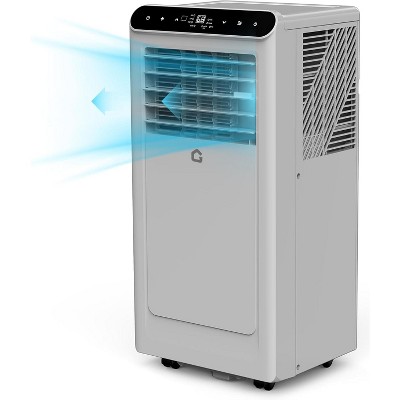 8000 BTU Portable Air Conditioner, 3-In-1 Cooling, Dehumidifier & Fan for Rooms Up to 350 Sq.Ft, Remote Control, 24H Timer, Window Kit, Grey