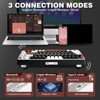 MaseiKar B75 PRO Wireless Mechanical Keyboard,75% Layout,Hot Swap Gasket Custom Structure,RGB Backlit,Bluetooth/Type-C/2.4G - 2 of 4
