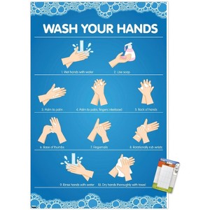 Trends International Wash Your Hands Unframed Wall Poster Prints - 1 of 4