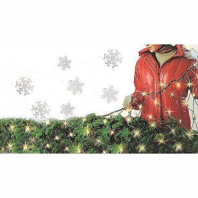 J. Hofert Co 150ct Mini Net Style Christmas Lights Clear - 24' Green Wire