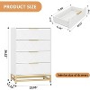 Zstar Modern 4 Drawer Dresser for Closet Hallway, Living Room - 2 of 4