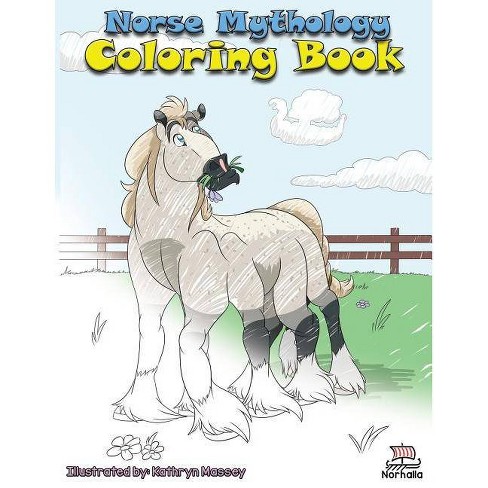 Download Norse Mythology Coloring Book By Kristin Valkenhaus Nick Valkenhaus Paperback Target