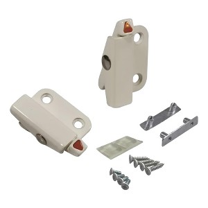 Brixwell 50-1356xdbw Single Action Angel Ventlock Reverse Retrofit White Finish Pair - 1 of 4