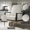 BDELITE Modern Low Back Upholstered Accent Armchair with Gold Metal Legs, Rubberwood Frame & Pillow Back-28.75*29*35.3 Inch, White - 4 of 4