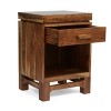 Set of 2 Wadley Boho Handcrafted Acacia Wood Nightstands Natural - Christopher Knight Home: Mango Wood, Bohemian Style Bedroom Furniture - 2 of 4