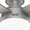Hunter Dempsey 44" Lighted Ceiling Fan Matte Silver Finish with 4 Blades and Integrated LED for Modern Interiors - 4 of 4