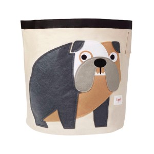 3 Sprouts Kids Storage Basket - Bulldog - 1 of 3