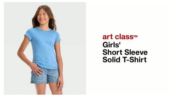Girls&#39; Short Sleeve Solid T-Shirt - art class&#8482;, 2 of 5, play video