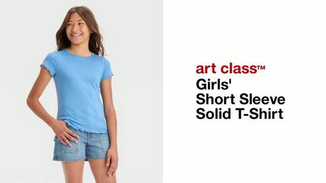 Girls&#39; Short Sleeve Solid T-Shirt - art class&#8482;, 2 of 5, play video