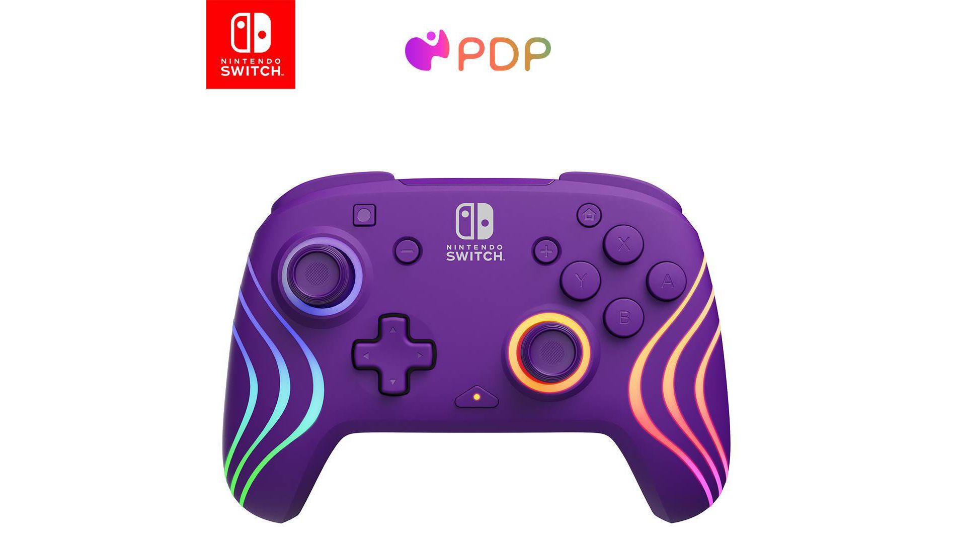 Afterglow Wave Wireless Motion Plus Nintendo Switch Controller Purple: USB-C Bluetooth, Ergonomic Design