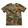 Jurassic Park Blaze Orange Logo Men's Camo Crew Neck Short Sleeve T-shirt - 3 of 4