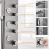 Itopfox Rainfall Waterfall Shower Tower Panel System, Stainless Steel Bathroom Shower Panel with 5 Body Sprays, 3 Handheld Showers, Wall Mount - 4 of 4