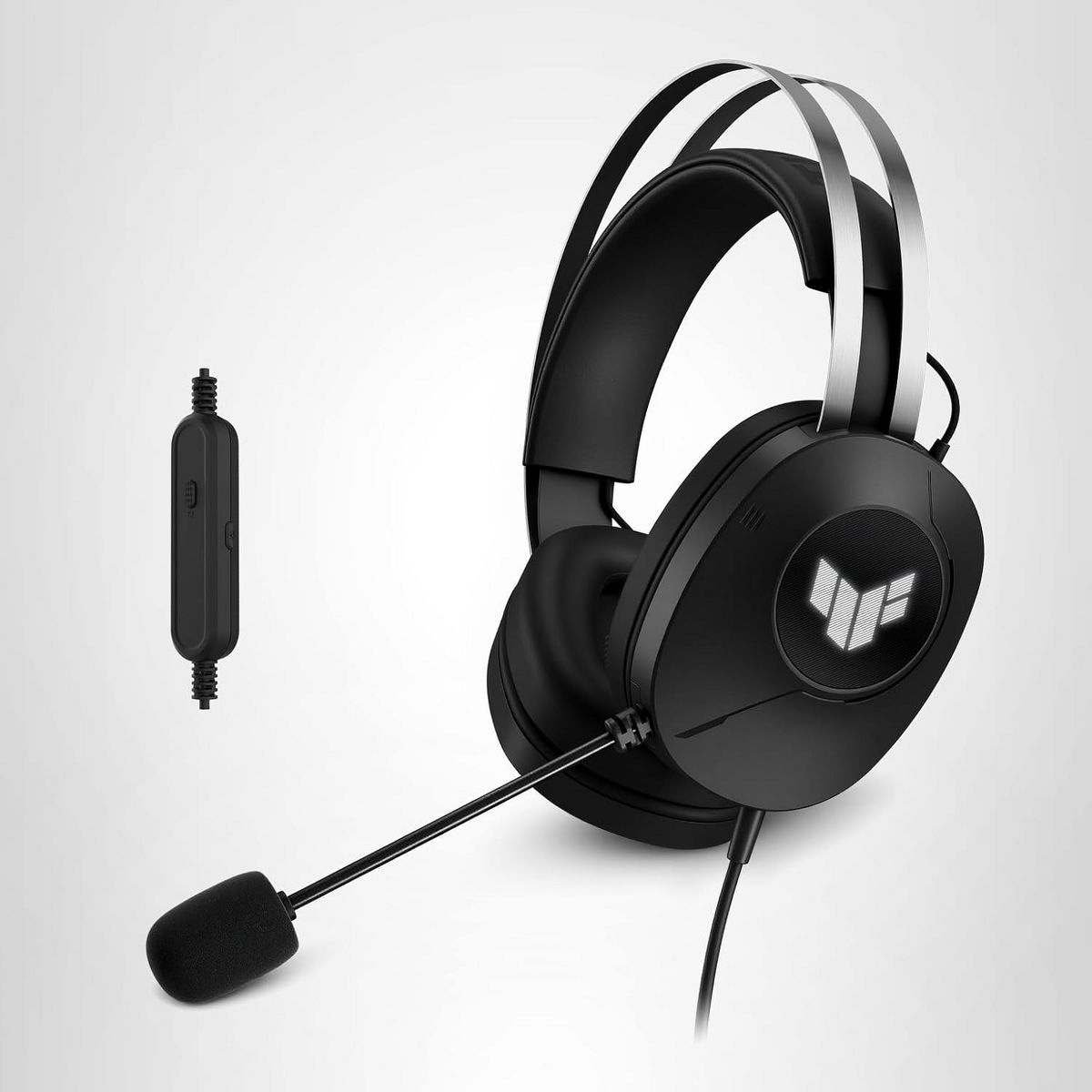 ASUS TUF Gaming H1 Gen II USB-A Gaming Headset with Mic 40mm Driver Virtual 7.1 Surround Sound TeamSpeak-Certified Mic