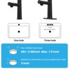 ChicFurnit Bathroom Sink Faucet Single Handle Design with Fountain and Flow Mode for Modern Spaces, Black, 15.35"*9.45"*2.76" - 4 of 4