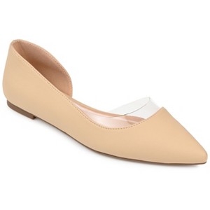 Journee Collection Womens Mikki Ballet Pointed Toe Slip On Flats - 1 of 4