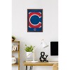 Trends International MLB Chicago Cubs - Logo 25 Framed Wall Poster Prints - 2 of 4