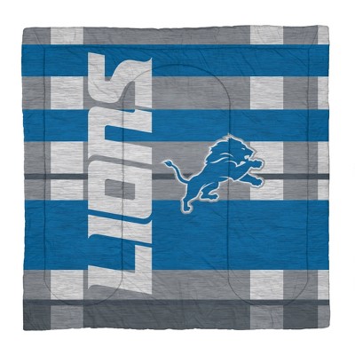 NFL Detroit Lions Heathered Stripe Queen Bed in a Bag - 3pc — фото 2