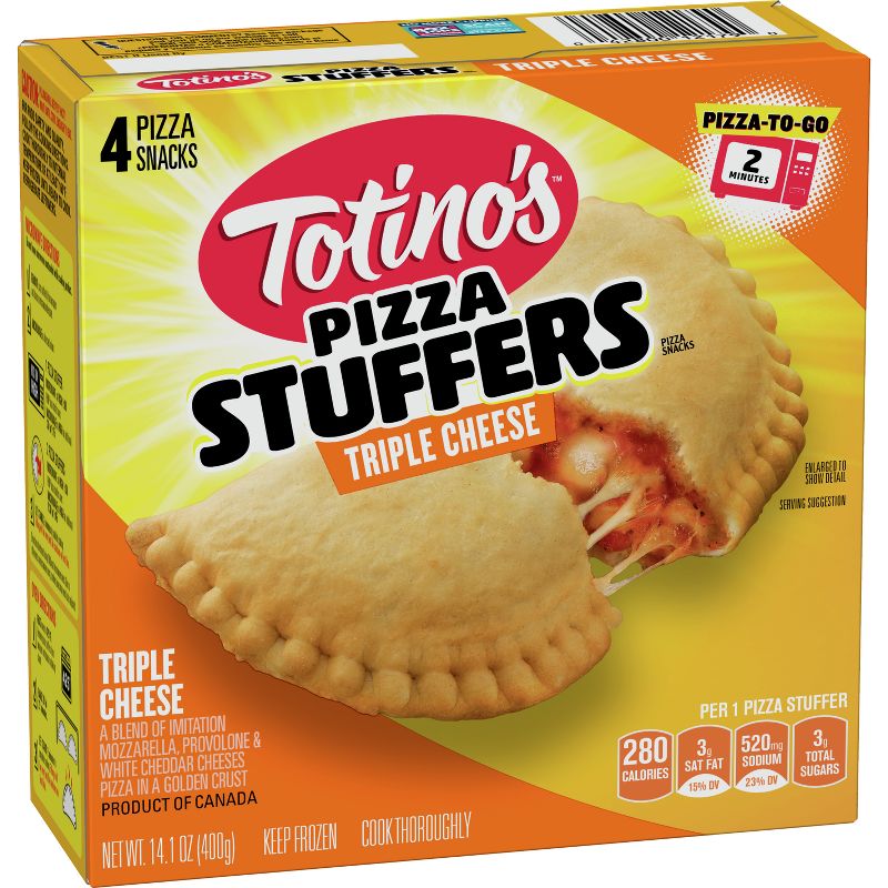 Totino&#39;s Pizza Stuffers Triple Cheese Frozen Pizza Snacks - 14.1oz/4ct, 2 of 11