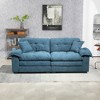CAVINAS 84" Chenille Loveseat Sofa, Small Sofa Couch with 2 Throw Pillows & Memory Foam, for Living Room, Apartment, Office - 3 of 4