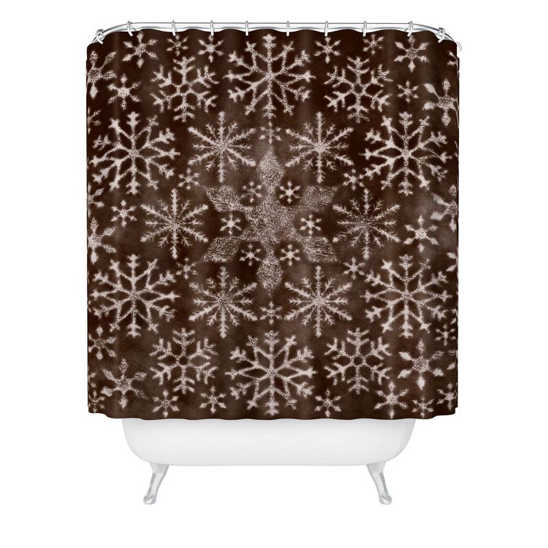 Ruby Door Frosty Chocolate Shower Curtain Brown - Deny Designs, 1 of 5