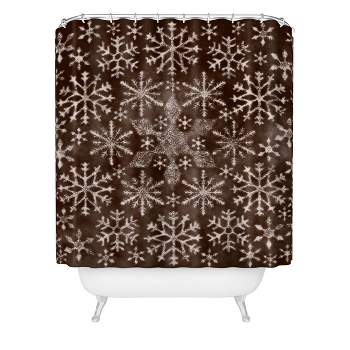Ruby Door Frosty Chocolate Shower Curtain Brown - Deny Designs