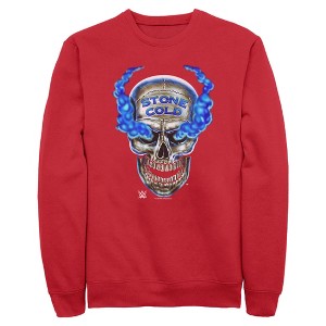 Mens WWE Stone Cold Smoke Skull Sweatshirt - 1 of 4