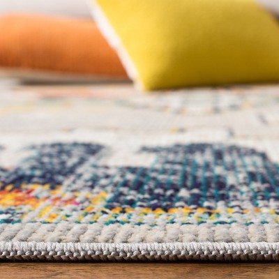 Oriental Splendor Easy-Care Synthetic Multicolor Rug 8' x 10'