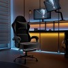 Ergonomic Gaming Chair, Electronic Gaming Chair With Massage Lumbar Support And Foot Pedals, Fabric Computer Chair - 3 of 4