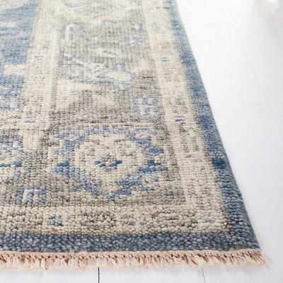 Hand-Knotted Traditional Gray Wool 8' x 10' Area Rug