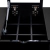 CAVINAS Makeup Organizer Black Vanity Desk Large Storage Dressing Table with Mirror Modern for Bedroom - 3 of 4