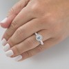 Pompeii3 1Ct Halo Diamond Accent Ring White Gold Lab Created - Size 7 - 4 of 4