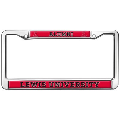Lewis University Alumni Logo Full Size Standard License Plate Metal Frame