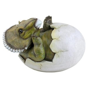 Design Toscano Baby Triceratops Dino Egg Statue - 1 of 4