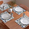Ninola Design Watercolor Stains Blue Gold Placemats - Deny Designs - 2 of 2