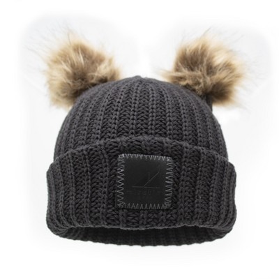 gray toddler winter hat