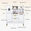 Kinder King Wooden Kids Play Kitchen, Toy Kitchen Playset for Toddler, Realistic Kitchen Sets w/Lights & Sounds, Gift for Boys Girls Age 3+, White - 2 of 4